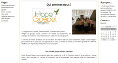 Desktop Screenshot of hopegospelsingers.com